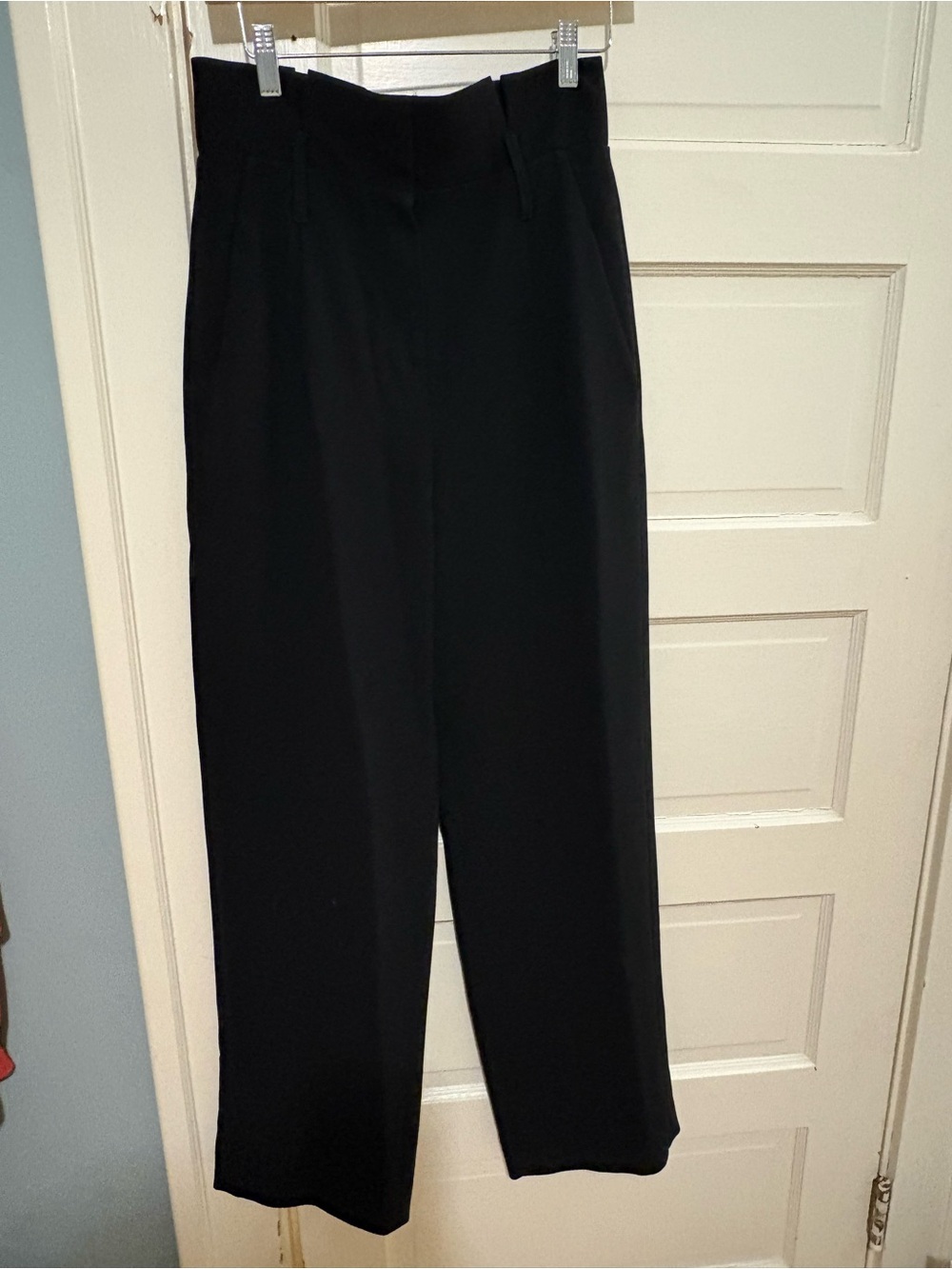 Aritzia Babaton Black High-Waisted Wide-Leg Dress Pants